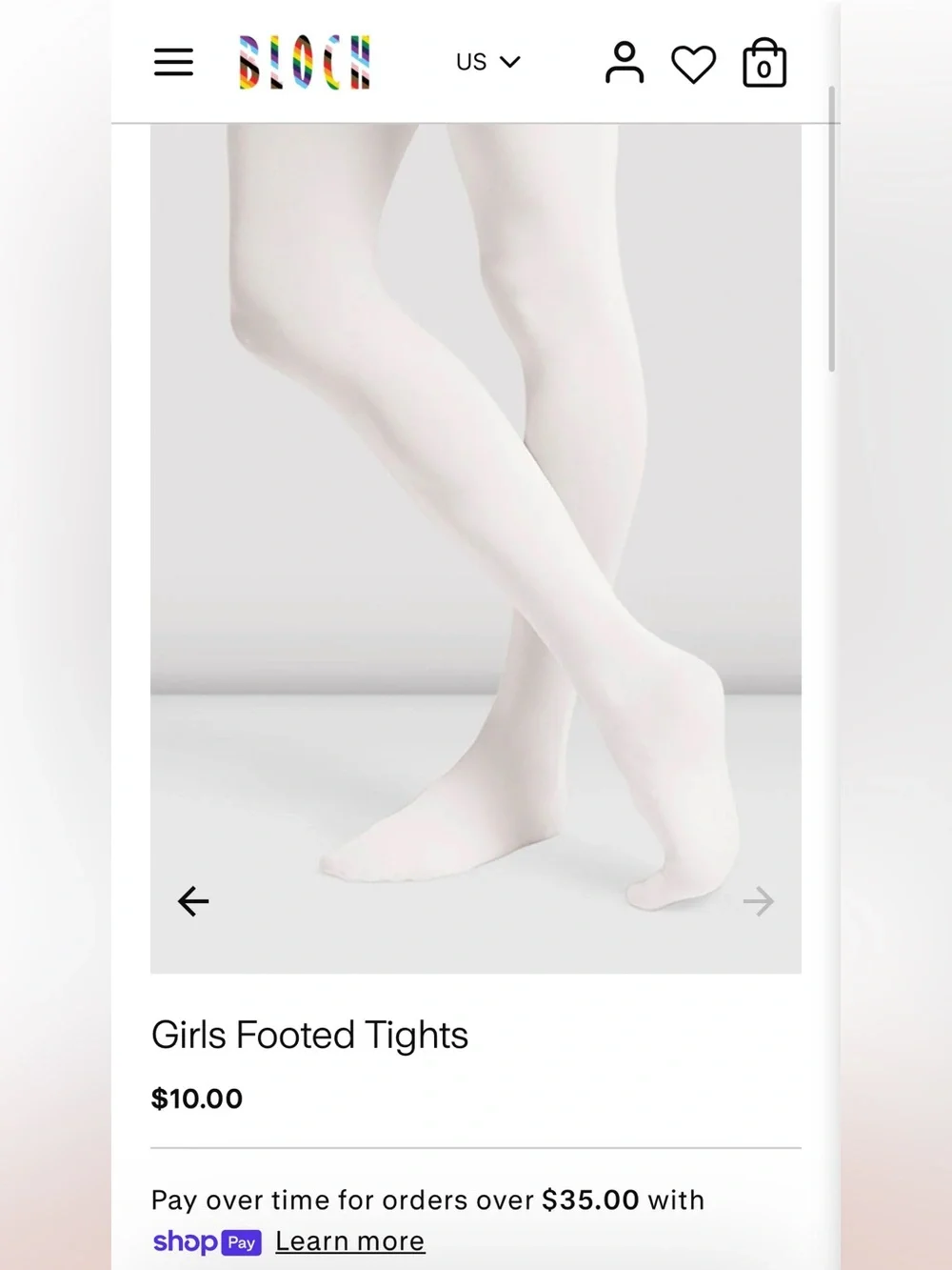 Bloch Children’s dance tights